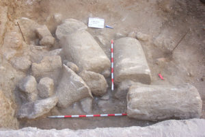 Derrumbe de Columna romana